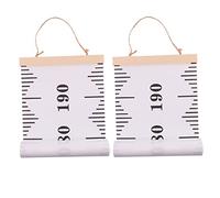 VICASKY 2pcs Height Measuring Ruler Wall Chart Ruler Boys and Girls Growth Chart for Boy Girl Wall Hanging Scale Rule