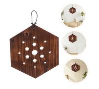 VICASKY 2pcs Hexagon Real Wood Staghorn Fern Mounting Board with Double Reinforced Backing Wall-Mounted Vertical Plant Holder for Orchids Succulents DIY Garden Display