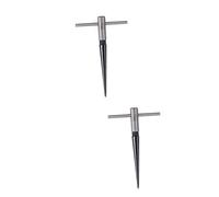 VICASKY 2pcs High Grade Steel Guitar Luthier Tools 3-13mm R141 Hole Hand Held t Handle for Woodworking