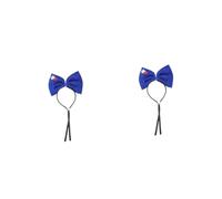 VICASKY 2pcs Independence Day Pet Bow Headband Party Hairband Accessory with Cute Bow Decor for Cats and Dogs Comfortable Fit for Holiday Costume Celebration