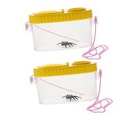 VICASKY 2pcs Insect Viewer Magnifying Bug Pots for Boys and Girls Bug Pots Live Insects Educational Toys for Boy Girl's Outdoor Fun
