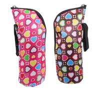 VICASKY 2pcs Insulated Bottle Bags with Handle Premium Thermal Pouch Zipper Closure for Travel Stroller Attachment Milk Bottle Cooler Bag