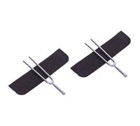 VICASKY 2pcs International Standard Tuning Fork Steel Tone Tuner for String Instruments Sound Includes Storage Bag for Musicians Teachers and Science Enthusiasts