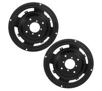 VICASKY 2pcs Iron Speaker Frame for Audio Systems Round Design for Optimized Sound Diffusion Durable Iron Material for Reduced Resonance Compatible with Front and Rear Mounting