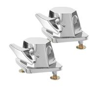 VICASKY 2pcs Iron Tom Stand Floor Drum Leg Clamp Bracket Mount Accessories for Drum Set Kit Base
