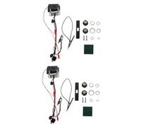 VICASKY 2pcs Jack Bridge Pickup Eq Amplifier Set for Violin Music Instrument Accessory for Electric Violin Performance
