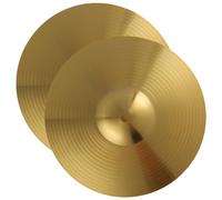VICASKY 2pcs Jazz Drum Cymbals Set Practice Cymbals for Drummers Lightweight Musical Instrument Sound and Smooth Edges for Drum Set Accessories