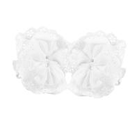 VICASKY 2pcs Jumbo Lace Hair Scrunchies for Women Comfortable Stretchy Elastic Hair Ties Versatile Accessories for All Ages