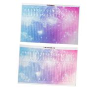 VICASKY 2pcs Kalimba Sticker Keyboard Decal for Thumb Piano Kalimba Chord Stickers Removable Scale Decals for Finger Piano Instrument