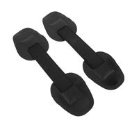 VICASKY 2Pcs Kayak Paddle Handles with PVC Strap Patches Black Paddle Board Grip Handles for Inflatable Boats Canoes Surfboards Replacement Side Mount Grips