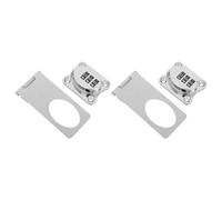 VICASKY 2pcs Keyless Combination Hasp Lock for Closet Doors and Sheds with No Drill Installation, Enhanced Security, and Metal Abs Construction Suitable for Bathroom and Yard Use