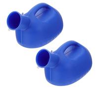 VICASKY 2Pcs Large Capacity Adult Urinal Chamber Pot with Lid Portable Male Urine Bottle for Elderly Thickened Plastic Spittoon for Home Use Odor-Resistant and Easy to Clean