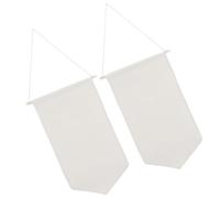 VICASKY 2pcs Large Natural Color Badge Display Organizer Bag, Wall Hanging Brooch and Enamel Pin Storage Pouch for Medal Holder, Suitable for Home, Office, and Dormitory Collections