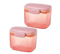 VICASKY 2pcs Leakproof Milk Powder Dispenser Box Double Container for Travel Home Versatile Formula Holder for Snacks Easy Pour Design Compact Portable