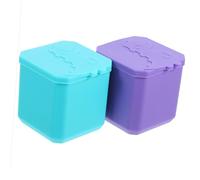 VICASKY 2pcs Leakproof Silicone Sauce Cups with Lids Portable Condiment Containers for Salad Dressing and Seasoning Compact Food Storage Jars for Lunch Boxes Easy to Clean Safe Material