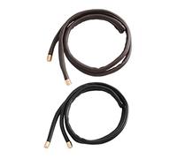 VICASKY 2Pcs Leather Hair Ties Braiding Hair Ties Stylish Delicate Appearance Not Easy to Wear Comfortable Leather Ponytail Cuff