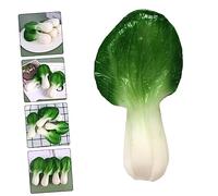 VICASKY 2pcs Lifelike Little Cabbage Simulation Vegetable Models Bright Green Decorative Props for Shop Display and Educational Easy to Clean and Maintain