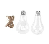 VICASKY 2Pcs Light Bulb Hanging Vase Creative Hydroponic Terrarium for Home Decor Elegant Succulent Planter Unique Decorative Glass Vases