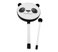 VICASKY 2pcs Little Rake Kudou Boys and Girls Musical Instrument Handheld Tambourine Jingle Bells Safe for Toddlers Early Music Education Toy Portable Party Drum