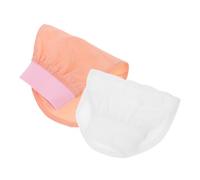 VICASKY 2pcs Loofah Exfoliating Mitts Body Scrubber Bath Gloves Soft Silk Texture Deep Exfoliating Nylon Gloves for Shower and Face Cleansing Bath Spa