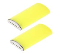 VICASKY 2pcs Magnetic Blade Disposal Box, Small Portable Sharps Container for Safe Needle and Blade Waste Storage, Fluorescent Yellow, Compact Accessory Storage Case for Home Use