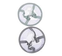 VICASKY 2pcs Makeup Sponge Drying Net Bag Hanging Drying Hanger for Cosmetic Tools Grey Matcha for Brushes and Sponges