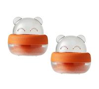 VICASKY 2pcs Makeup Sponge Organizer Box with Screw Lid Portable Beauty Sponge Holder for Cotton Rounds Reusable Dustproof Case to Keep Makeup Tools Clean and Protected Practical Storage