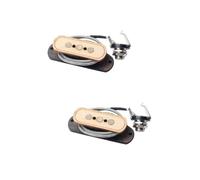 VICASKY 2pcs Maple Wood Three-string Guitar Soundhole Pickup and Lightweight High Permeability for String Box Guitars Light Brown Music Accessory