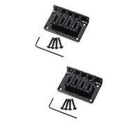 VICASKY 2pcs Metal Bass Guitar Bridge Vintage Style Screws and Wrench for Jazz String