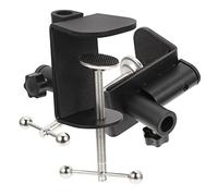 VICASKY 2pcs Metal Desk Lamp Microphone Stand Multi-function Table Clamp Adjustable C-shaped Retaining Clips for Tabletop for Home Studio Recording Setup