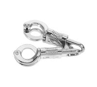 VICASKY 2pcs Metal Dog Leash Clips Double Buckles Quick Release Backpack Bolt Snap Hooks Traction Hardware for Secure Pet Travel and