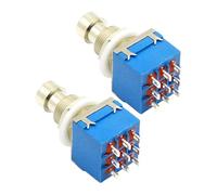 VICASKY 2pcs Metal Effects Switch Footswitch Pedal for Electric Guitar Pedals True Bypass Guitar Effect Switch Easy Installation for Stomp Box