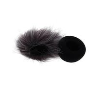 VICASKY 2pcs Microphone Windscreen Muff Cover Sponge and Furry Material for Zoom Recorder Mic Reusable Wind Protection for Stage and Recording