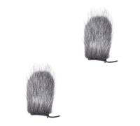 VICASKY 2pcs Microphone Windscreen Muff Fur Pop Filter Microphone Cover for Karaoke Streaming Mic Wind Cover Mic Mask Shield