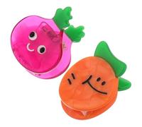 VICASKY 2pcs Mini Fruit Vegetable Hair Clips Cute Carrot Onion Non- Hair Accessories for Boy Girl and Women Acetic Acid Design for Everyday Wear and Special Occasions