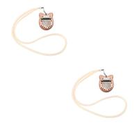 VICASKY 2pcs Mini Kalimba Pendant Thumb Piano Toy for Beginners Portable Musical Instrument Lanyard Kalimba Piano for Boys and Girls Music Plaything