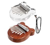 VICASKY 2pcs Mini Kalimba Thumb Piano Note Finger Piano for Boys and Girls Portable Musical Instrument Unique Design Easy to Play for Beginners and Young Musicians