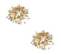 VICASKY 2pcs Miniature String Light Christmas Micro Landscape Decoration for Tiny House Decor Mini Christmas Lights for Dollhouse Holiday Craft and Imaginative Play