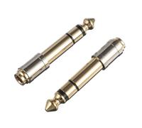 VICASKY 2pcs Mm to 3.5mm Gold Plated Headphone Adapter with Pure Copper Material, Audio Input Interface Conversion, Plug and Play Design Compatible with Keyboard and Electronic Drum