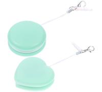 VICASKY 2pcs Mobile Wiper Set for Camera Lenses and Computer Screens Lightweight Green Cleaning Cloths Made of Pp and Silicone and Heart Shape Scratch-free Screen Cleaner for Random Color