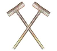 VICASKY 2pcs Multi-Functional Double Ended Valve Wrench for Oxygen Tanks and Propane Valves, Iron Construction with Quick Adaptation and Universal Compatibility, for Laboratory Tasks