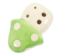 VICASKY 2pcs Mushroom Shaped Ocarina Flute Pottery Musical Instrument Ocarina Flute for Boys and Girls Educational Toy Beginner Music Instrument Random Color