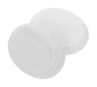 VICASKY 2pcs Natural Marble Essential Oil Massage Stones Set for Hot and Smooth Polished Surface Spa Massagers for Face and Body Relaxation White Marble Rock Spa Tools