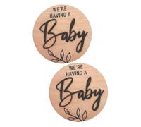 VICASKY 2pcs Newborn Announcement Sign Baby Arrival Sign Baby's Name Birth Sign Plaque for Boys Girls Home Decor New Parents