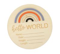 VICASKY 2pcs Newborn Growth Cards Monthly Plaques for Photography Adorable Keepsake for Parents for Showers and First Year Celebrations Random Color