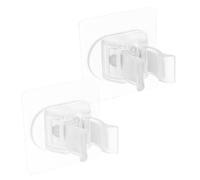 VICASKY 2pcs No Drilling Wall Mop Holder Adhesive Mop Grippers for Easy Installation Wall Mount Broom Clips Space Saving Utility Storage for Home Kitchen Bathroom