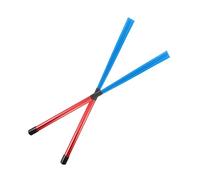 VICASKY 2pcs Nylon Wire Drum Brushes with Aluminum Handles for Cajon and Jazz Percussion Smooth Acoustic Drum Sticks in Red and Blue for Professional and Hobby Use