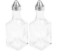 VICASKY 2pcs Oil Dispenser Glass Vinegar Bottle Reusable Multi-function Stylish Kitchen Accessory 150 Ml for Cooking