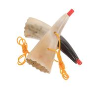 VICASKY 2pcs Outdoor Viking Horn Trumpet with Ergonomic Grip and Strong Transmission Range Ox Horn Material for Games and Performance Environments Traditional Aesthetic Design