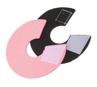 VICASKY 2pcs Parrot Neck Ring Protective Collar Anti-Pecking Bird Neck Protector for Budgerigar, Pink and Black Plumage Guard for Peck and Injury